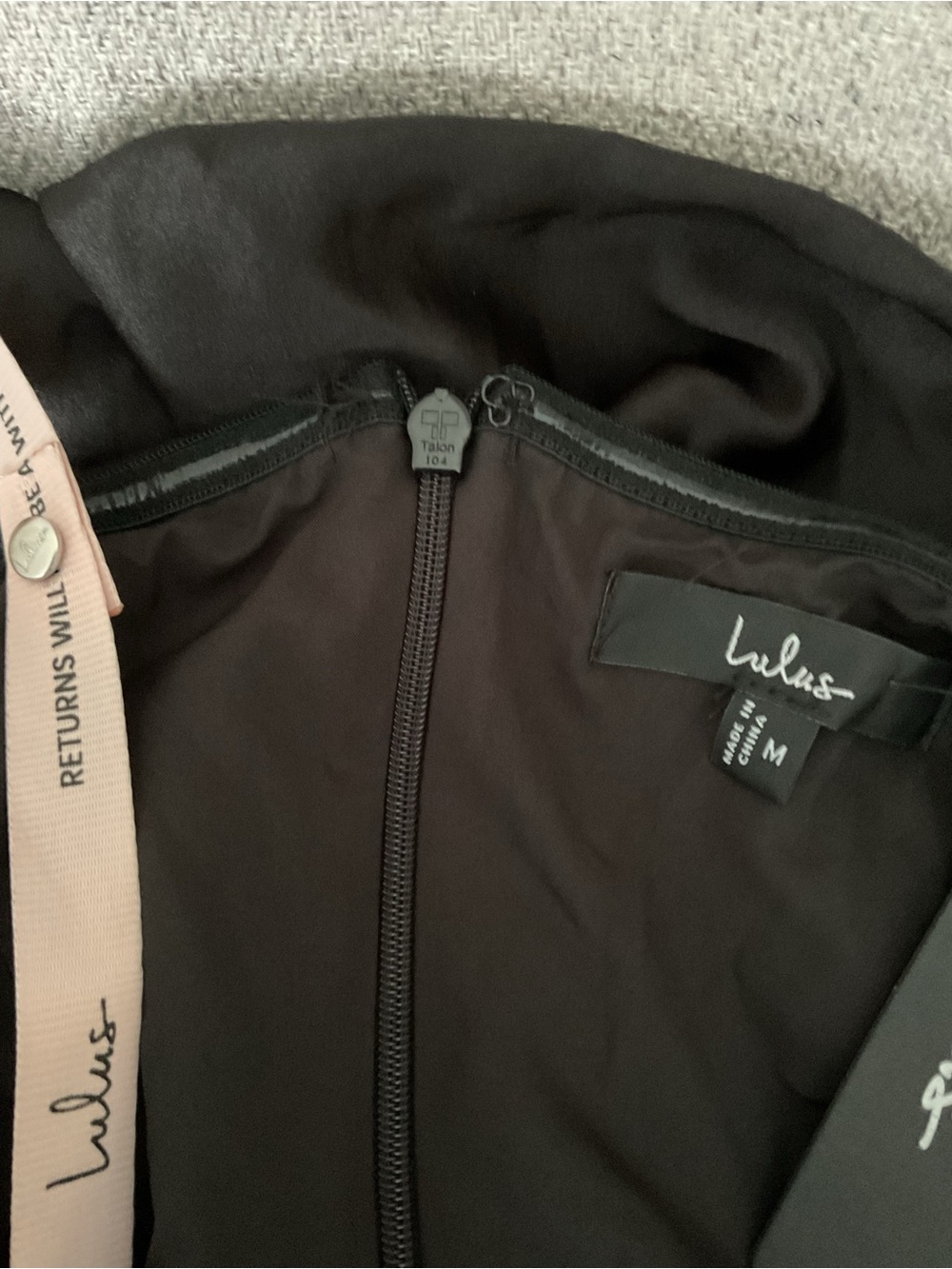Lulus Compelling Style Black Strapless A-Line Maxi Crepe/Satin Maxi Dress NWT M - Picture 12 of 15